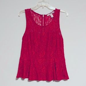 Forever21 red lace top